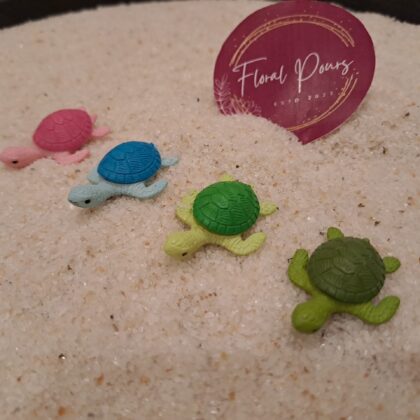 Turtle miniature set ocean art resin art