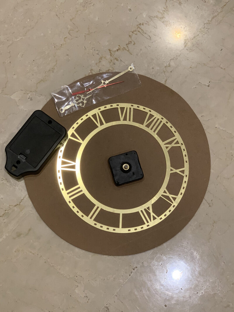 roman ring clock set resin