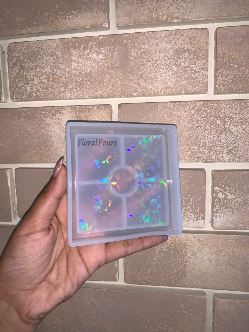 holographic square mould mold resin