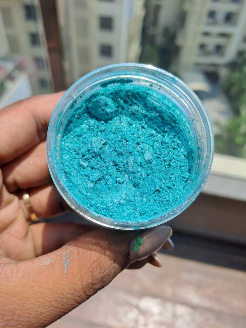 Turquoise Blue pearl powder pigment resin art