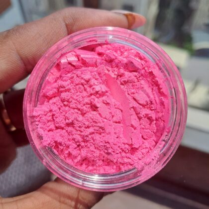 Bubblegum pink pearl pigment resin art