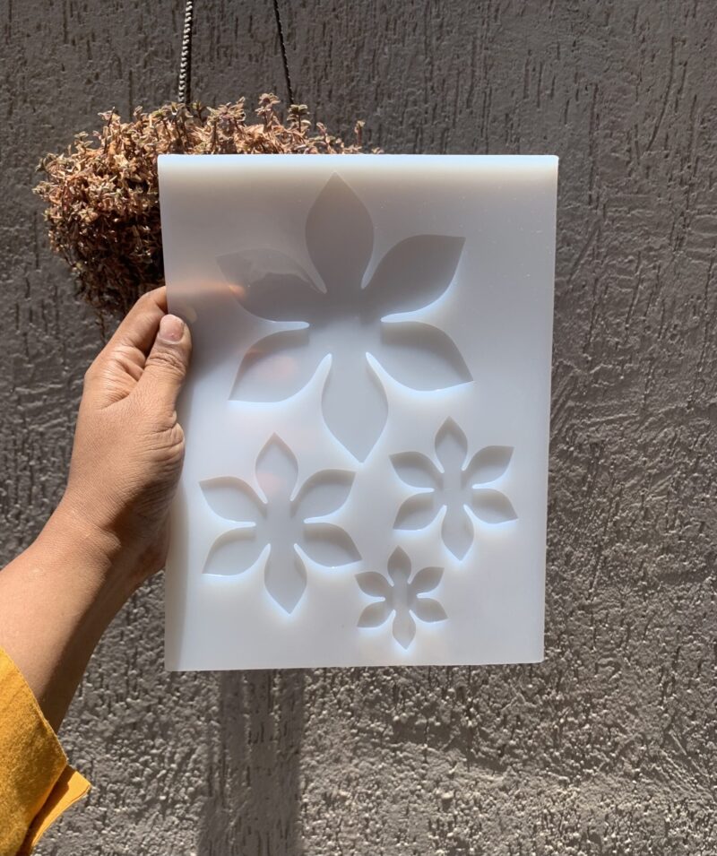 4 in 1 3D Flower mould resin art