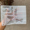 Hair clip mould resin art