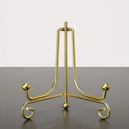 4" Gold Foldable Metal Stand