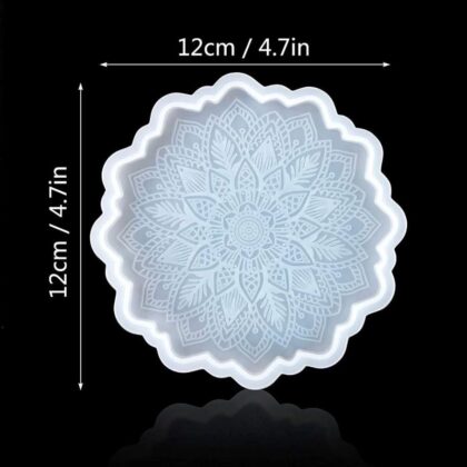 4 inch mandala coaster mould