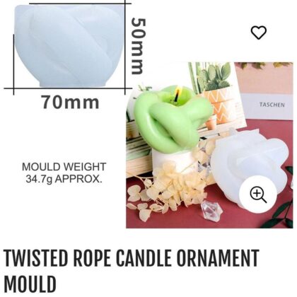 Twisted candle mould
