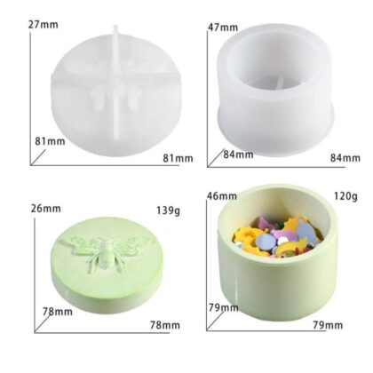 Honey bee jar mould for resin n jesmonite