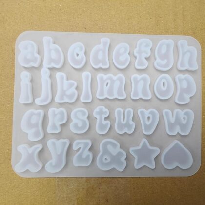 Small alphabet charm mould
