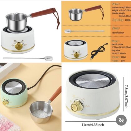 Candle wax heater