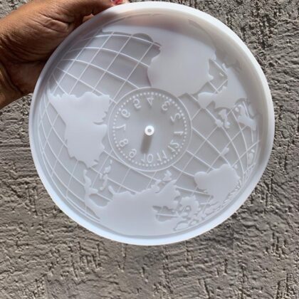 8” world wall clock mould