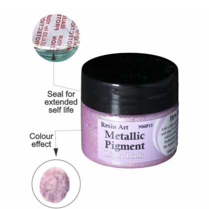Baby pink metallic pigment