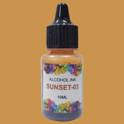 Sunset alcohol ink